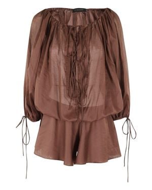 ANDAMANE Wilma Playsuit - Brown