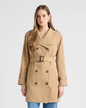 NVLT Trench Coat With Self Belt - Natural