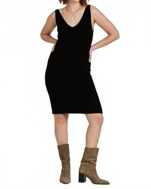 Another Love Nalani Rib Mini Dress - Black