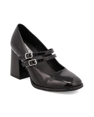 MIA Neela Gs1503401 Pumps Faux Leather Block Heel Htat1069 - Black