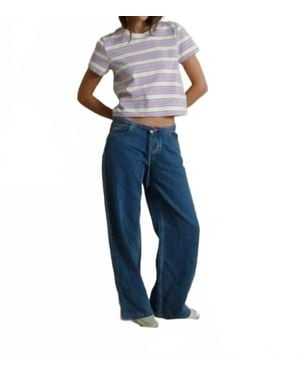 PERFECTWHITETEE Gia Slightly Boxy Tee - Blue