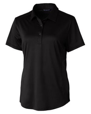 Cutter & Buck Prospect Textured Stretch Short Sleeve Polo Shirt - Black