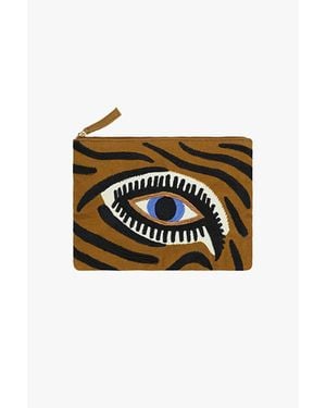 Inoui Edition Embroidered Pouch - Black