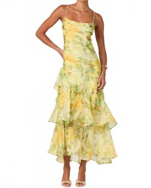 Astr Alison Maxi Dress - Yellow