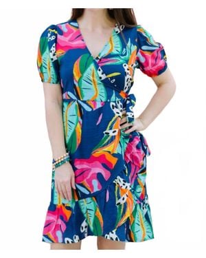 Michelle Mcdowell Asher Funky Jungle Dress - Blue