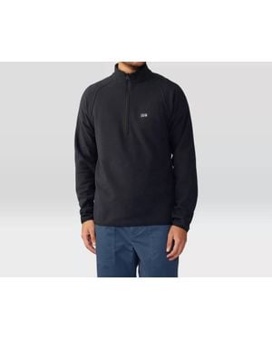 Mountain Hardwear Microchill 1/4 Zip Pullover Sweatshirt - Blue