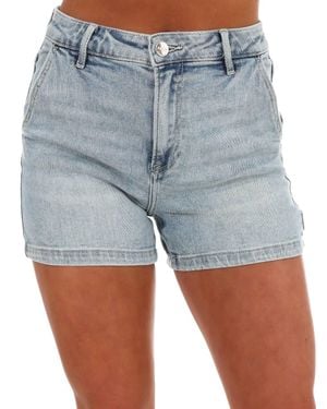 Risen Taking Time Off High Rise Shorts - Blue