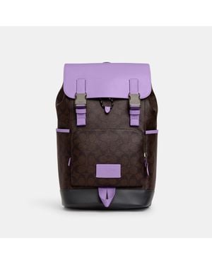COACH Track Backpack - Purple