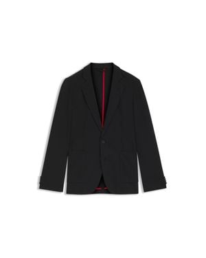 HUGO Melange Slim-Fit Jacket - Black