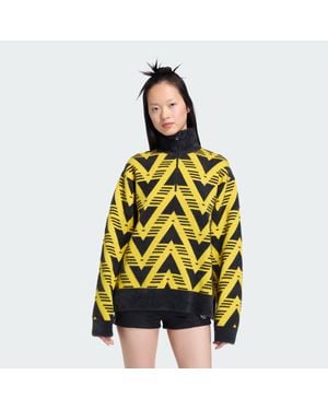 adidas Knitted Half-Zip Sweater - Yellow