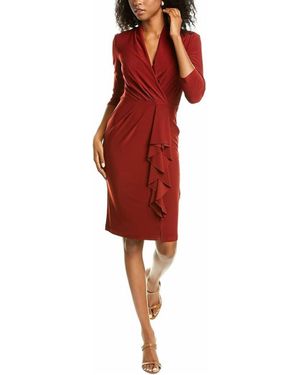 Joseph Ribkoff Casual Midi Dress - Red
