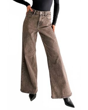 cello Bane High Rise Wide Leg Jeans - Black
