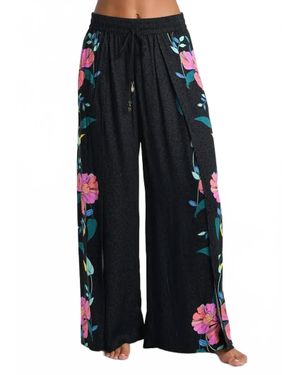 Sunshine 79 Cascade Blooms Beach Pant - Blue