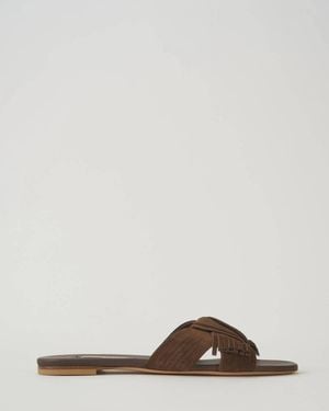 Casadei Flat Xanadhu Sandals - Brown