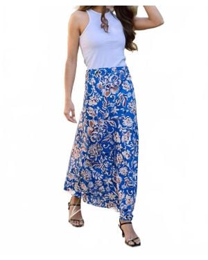 Raisonnel Natalie Floral Maxi Skirt - Blue