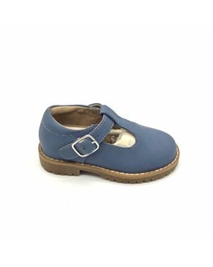 Ralph Miguel Girl's Karla T-Strap Shoe Shoes - Blue