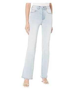 AFRM Huxley Baby Jeans Denim Wash Bootcut Leg Retro Jdm537 - Blue