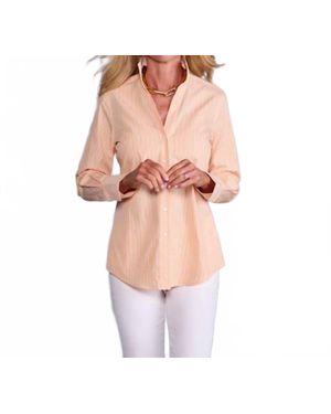 Claridge + King League V Neck Button Up Shirt - Multicolor