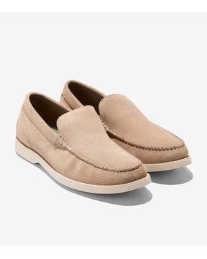 Cole Haan American Classics Hampton C40673 Suede Loafers Gal2100 - Natural
