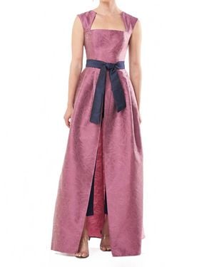 Kay Unger Patricia Walk Thru Jumpsuit - Purple
