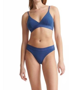 Skin Hadlee Logo Bra - Blue