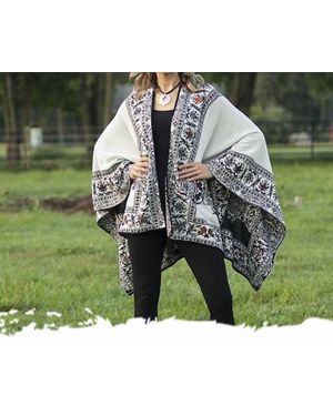 Cloud Nine Reversible Ruana Cape - Green