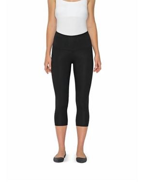 Lyssé Basic Cotton Capri - Black