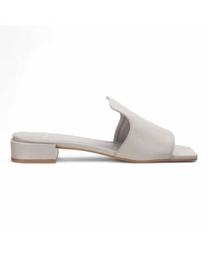 Carrano Slide Leather Sandal - White