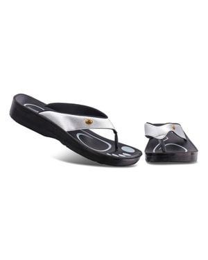 AEROTHOTIC Original Orthotic Comfort Thong Sandal Flip Flops - Black
