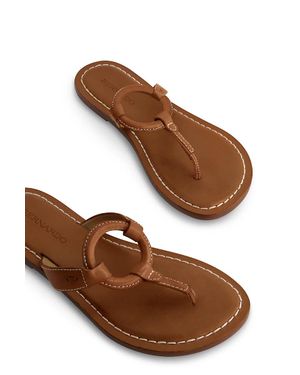 Bernardo Matrix Flip Flops - Brown
