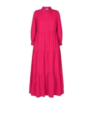 Pink City Prints Cord Gina Dress - Pink