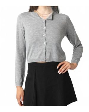 Olivaceous Rhodes Knit Cardigan - Gray