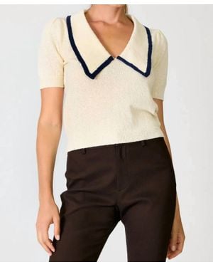 Line & Dot Mariner Collared Sweater - Black