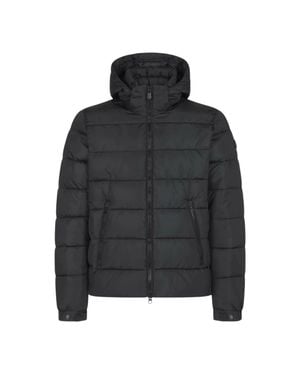 Save The Duck Mega Hooded Puffer Jacket - Black