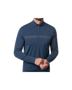 Travis Mathew Swinging Hammock Quarter-Zip Jacket - Blue
