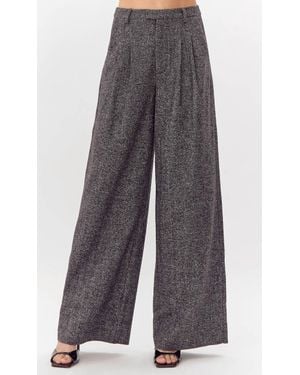 Greylin Adele High Waist Trouser - Gray