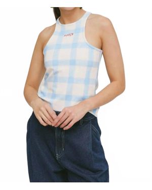 Sixxta Confetti Tank Top - Blue