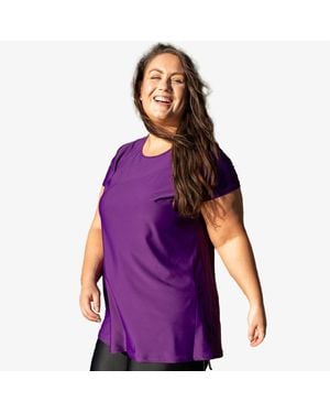 Calypsa Plus Anna Longer Length Swim Tunic - Purple