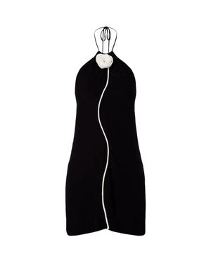 FARM Rio Flower Sleeveless Mini Dress - Black