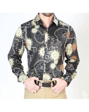 El Señor De Los Cielos Casual Long Sleeve Shirt - Gray