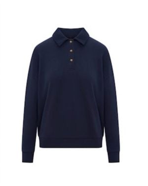 Sold Out NYC French Terry Polo Sweatshirt - Blue