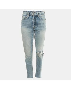 GRLFRND Ripped Denim Karolina Jeans S Waist - Blue