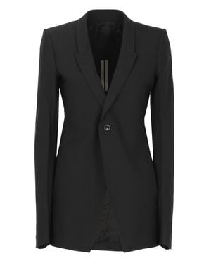 Rick Owens Peak Lapel Blazer - Black