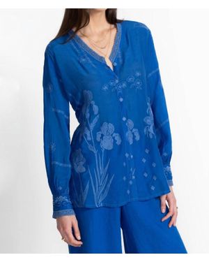 Johnny Was Devries Tunic Top - Blue