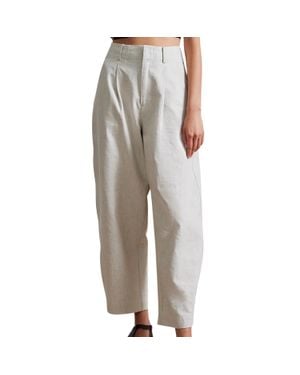 Apiece Apart Bari Crop Trouser - Gray