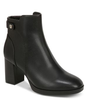 Giani Bernini Trumann Faux Leather Embellished Ankle Boots - Black