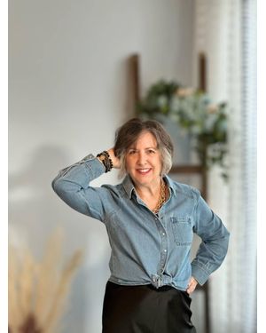 Amelia K. Luxe Structured Shirt - Gray
