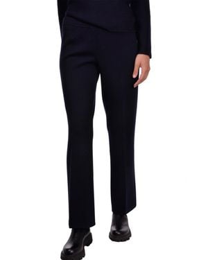Gran Sasso Straight-Leg Wool Pants With Flared Hem - Blue