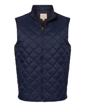 Weatherproof Vintage Diamond Quilted Vest - Blue
