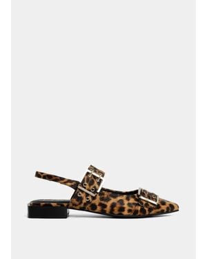 Shu Shop Angela Slingback Flat - White